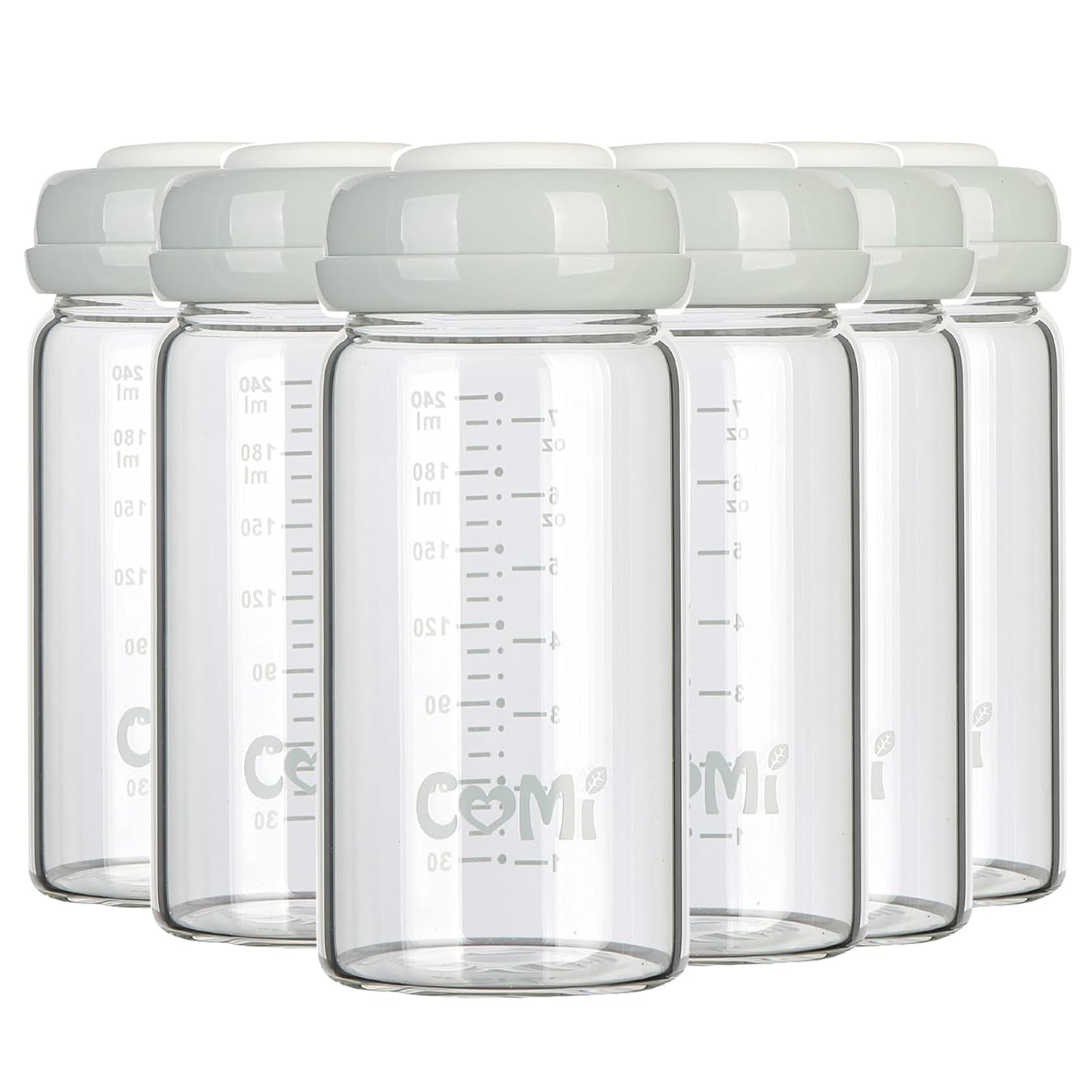 COMI Wide Neck Glass Breastmilk Collection Bottle for Moms