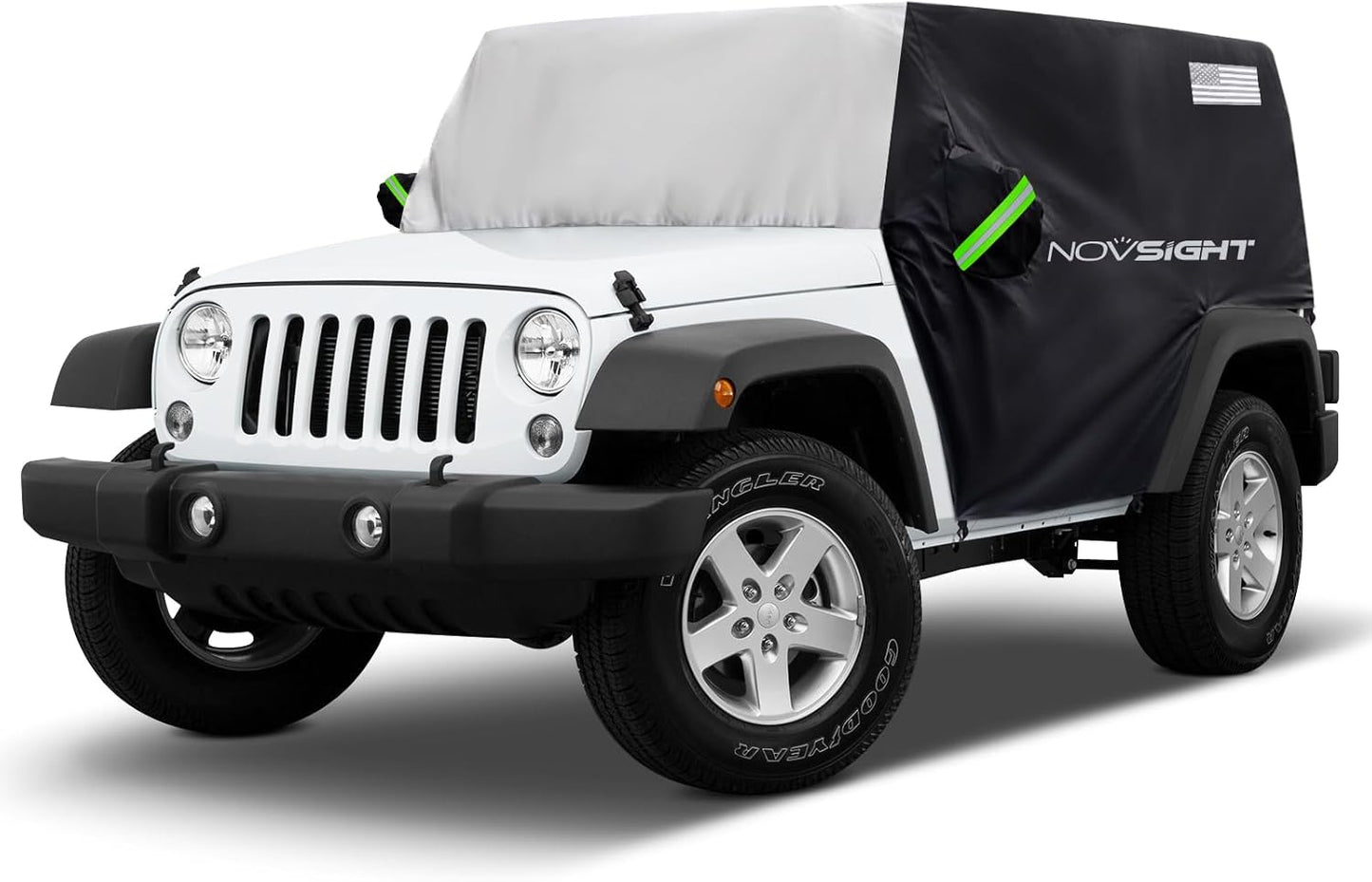 NOVSIGHT Cab Cover for Jeep Wrangler 2 Doors - All Weather Protection