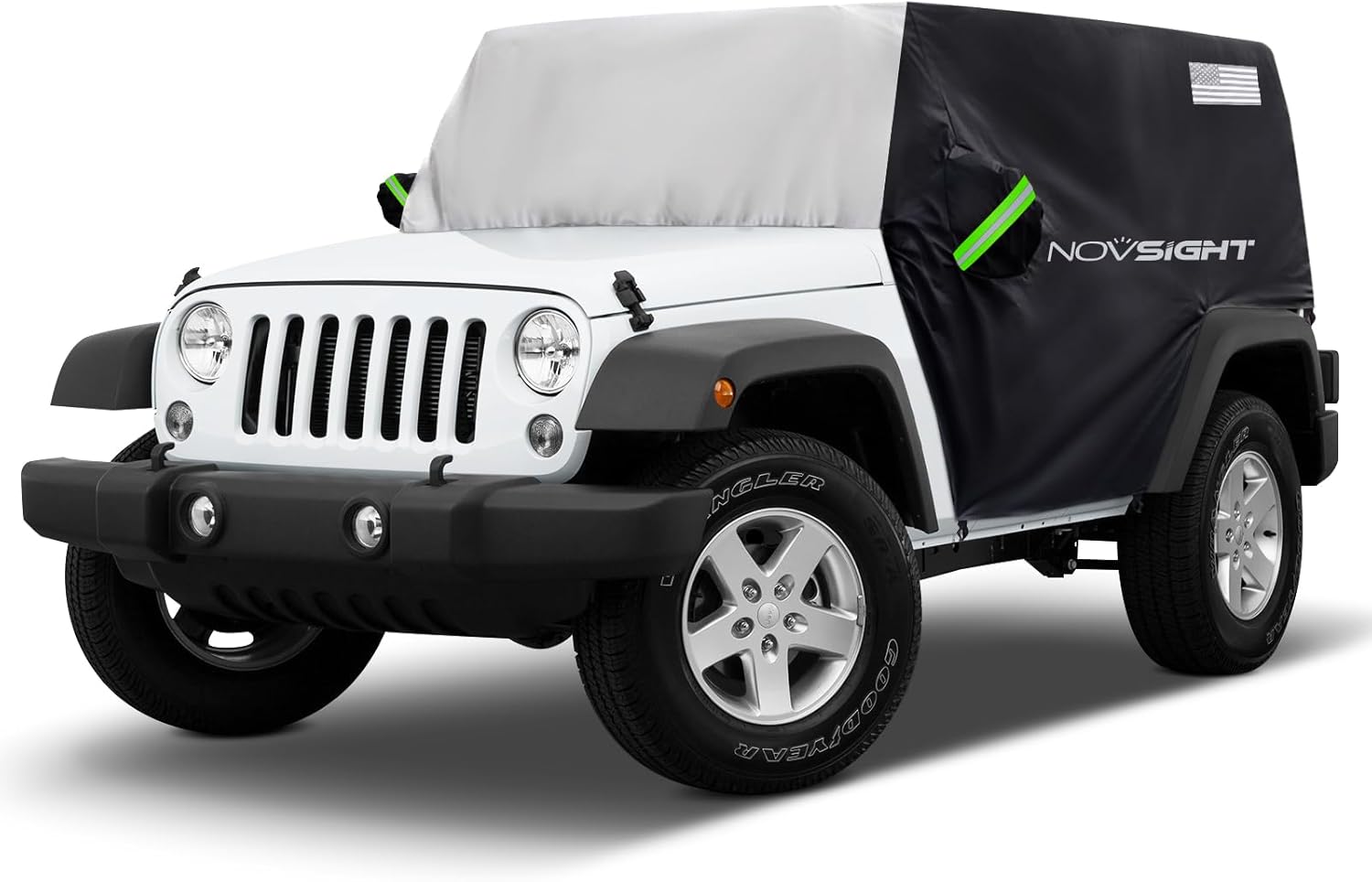 NOVSIGHT Cab Cover for Jeep Wrangler 2 Doors - All Weather Protection