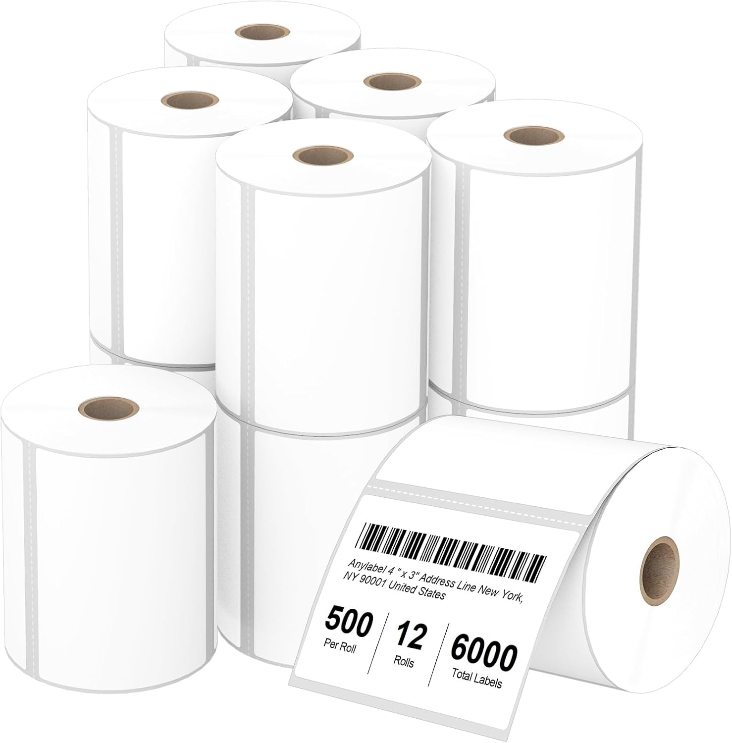 4in x 3in Direct Thermal Labels for Shipping & Barcodes