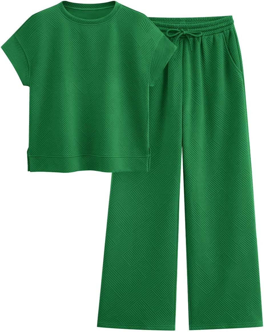 PRETTYGARDEN 2 Piece Outfits For Women Casual Tracksuit Set