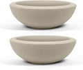ARBORA 21in Santorini Bowl 2-Pack Planters for Indoor Outdoor Use