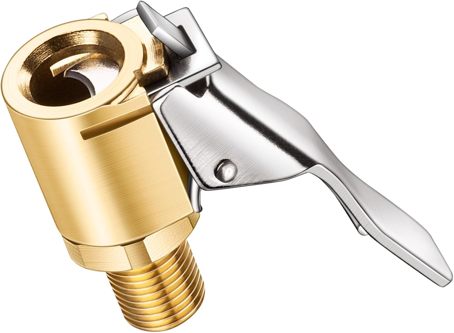 LUMITECO Brass Locking Tire Chuck - Leak-Free Inflation