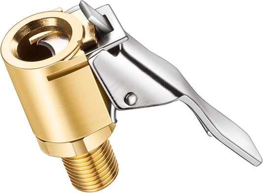 LUMITECO Brass Locking Tire Chuck - Leak-Free Inflation