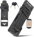 Folding Bike Lock with 3 Keys - Compact Heavy Duty Chain Lock