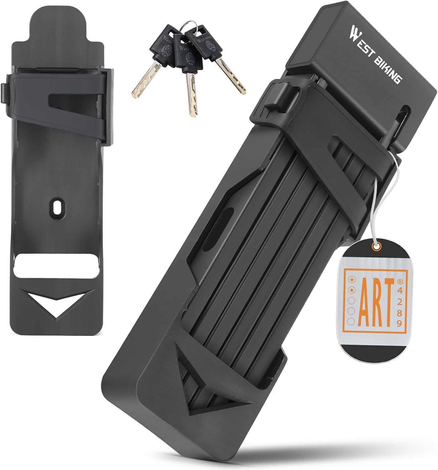 ICOCOPRO Folding Bike Lock: Compact, Durable, and Secure
