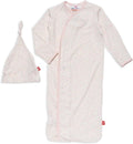 Magnetic Me Modal Newborn Sleeper Gown & Hat Set - Easy (Style LYMV)