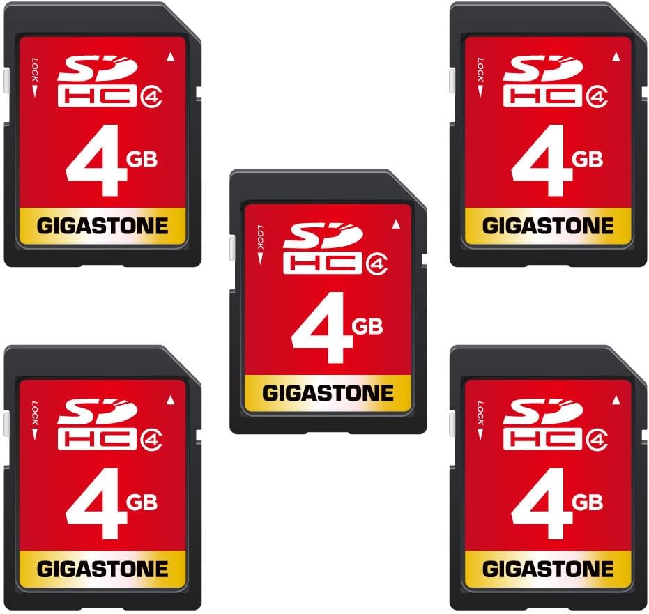 Capture More with Gigastone 4GB SD Card 5 Pack