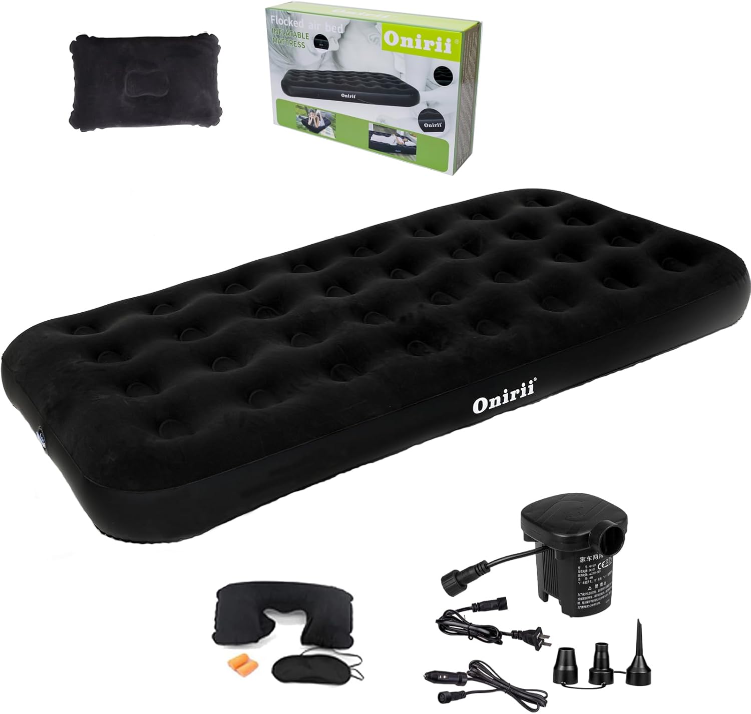 Twin Size Camping Air Mattress with Pump for Outdoor Adventures