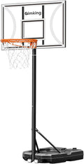 Portable Basketball Hoop 3.3-10 ft Adjustable - Stable Backyard Goal