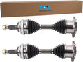 TRQ Front CV Axle Assembly Set Neoprene Boots Moly Greased - Direct