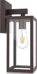 MAXvolador Outdoor Wall Lantern - Weather-Resistant Dark Chocolate