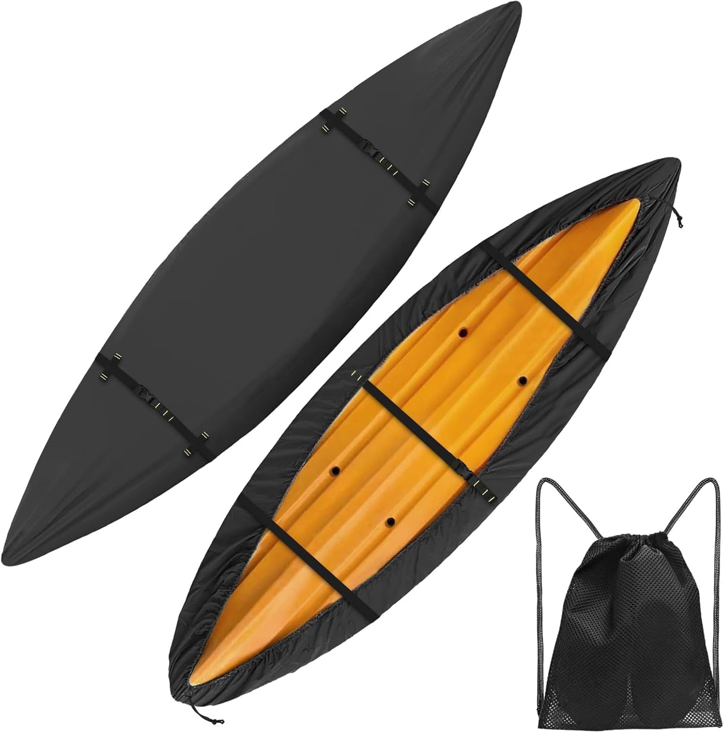 600D Kayak Cover for Outdoor Storage, Heavy Duty Protection