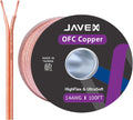 JAVEX 14-Gauge AWG Speaker Wire Cable 100 FT - Thin Flat OFC Copper
