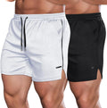 Men's 2 Pack 5 in Gym Workout Shorts - Quick Dry Athletic Shorts
