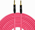 1/4 TRS Male to TRS Male Balanced Cable - 200 ft Pink - Studio & Live