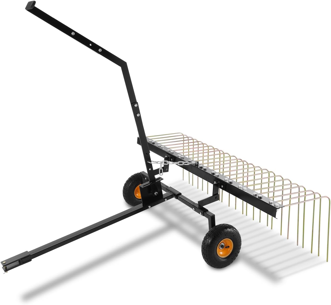 VEVOR 60-inch Tow Behind Dethatcher for Efficient Lawn Care
