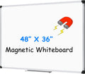 Whiteboard 48 x 36 in Magnetic Dry Erase Board - Smooth, Durable