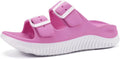 Red Womens Recovery Sandals with Orthotic Arch Support - Sport Slides