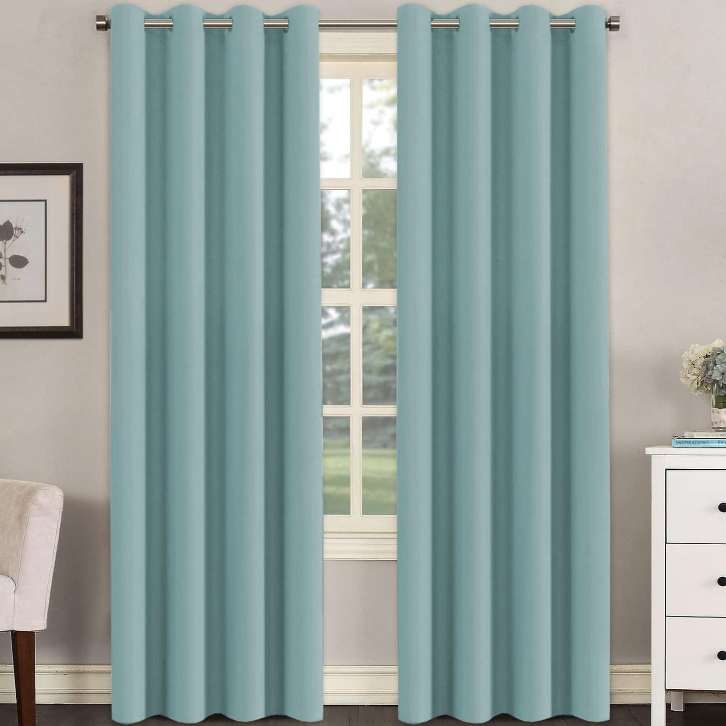 H.VERSAILTEX Blackout Window Treatment Curtains for Home