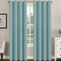 H.VERSAILTEX Mineral Blue Blackout Thermal Curtains - Room Darkening