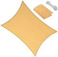 17 ft x 18 ft Yellow Sun Shade Sail Canopy - Breathable UV Guard