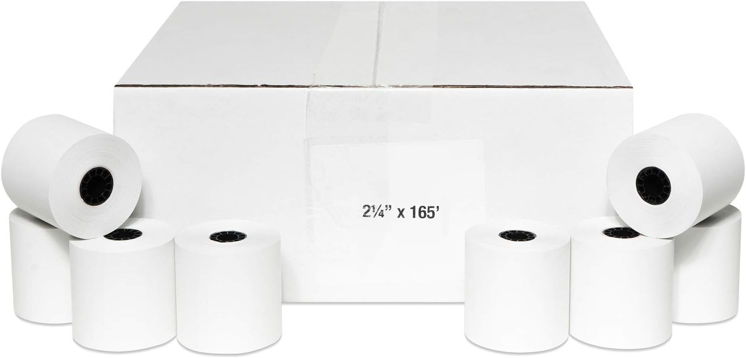 2-1/4 X 165 Thermal Paper Rolls for Sharp Cash Registers