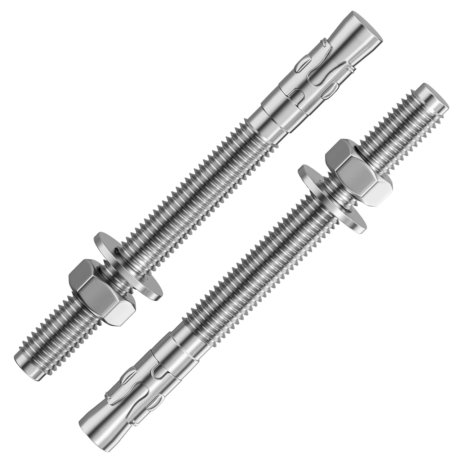 30Pcs 3/8x5 Inch Heavy-Duty Stainless Steel Wedge Anchors