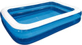 Inflatable Rectangular Swimming Pool for Kids or Adults - Backyard