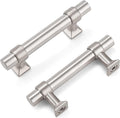 knobelite Brushed Nickel Cabinet Pulls 30 Pack 2.5 in Hole Centers