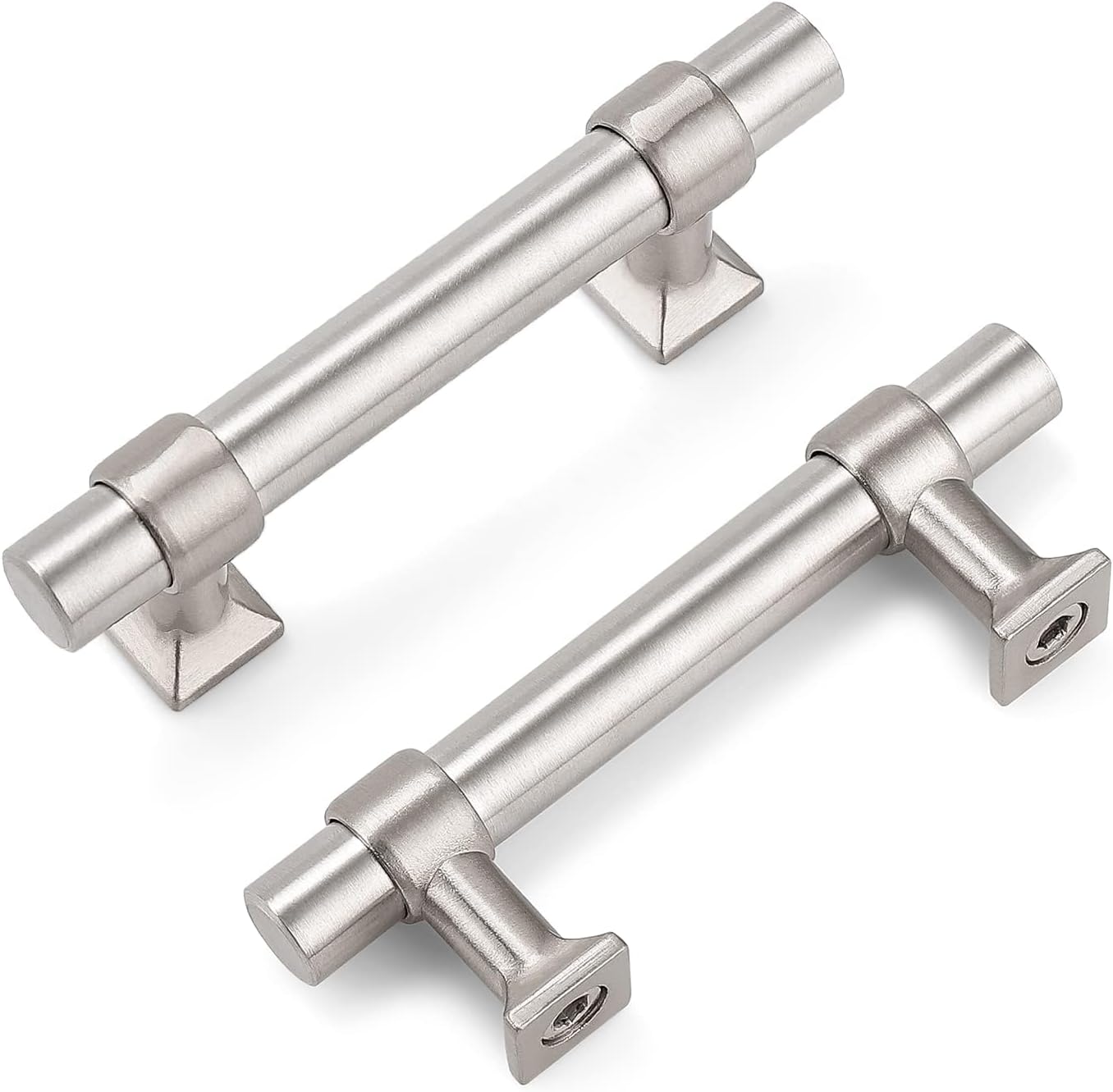 Brushed Nickel Cabinet Pulls - 30 Pack Stylish Kitchen Handles