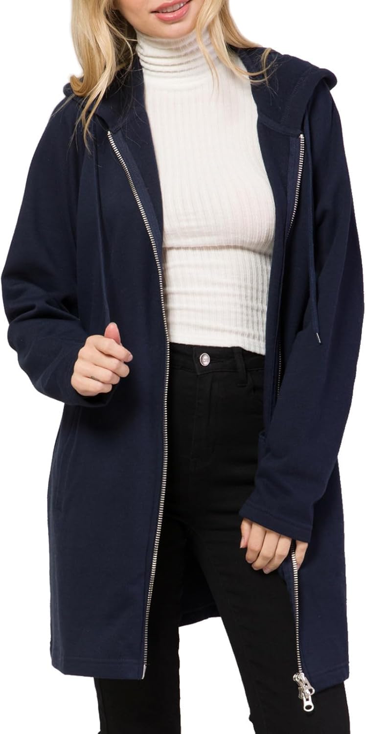 Cozy Up in Style: Women's Oversized Zip Hoodie