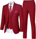 Aowdoy Men's Suit 3 Piece Wedding Tuxedo Set for Men