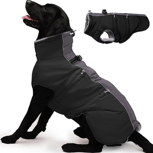 Dog Winter Jacket - XX Large, Warm Snowsuit for Large Dogs