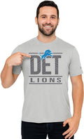 Zubaz NFL Men's Goal Line Team Graphic T-Shirt - Bold Team Style Show