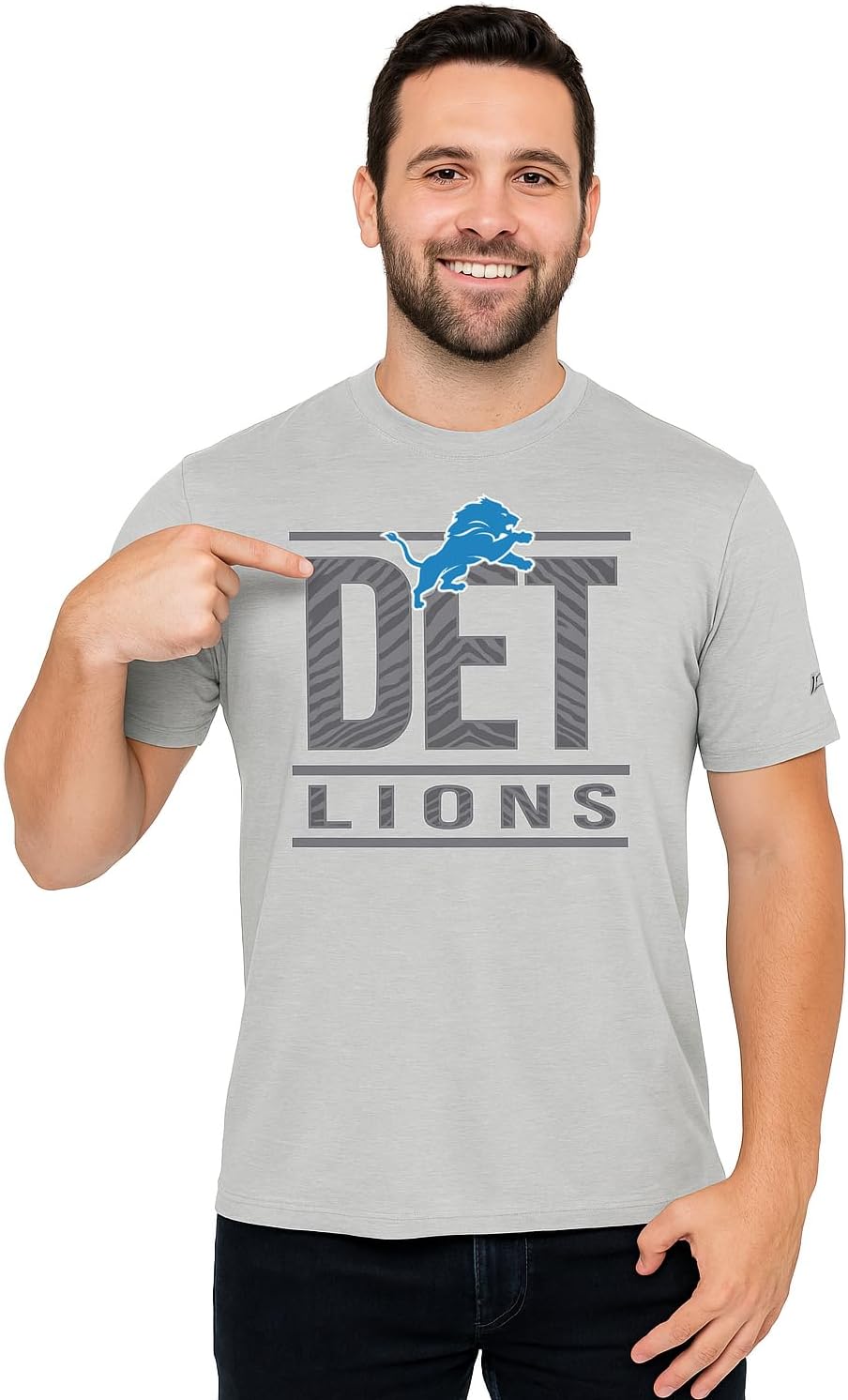 Zubaz NFL Men's Short Sleeve Team Graphic T-Shirt for Fans