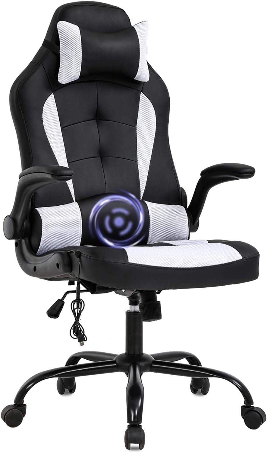 Ultimate Comfort Gaming Chair with Massage Function