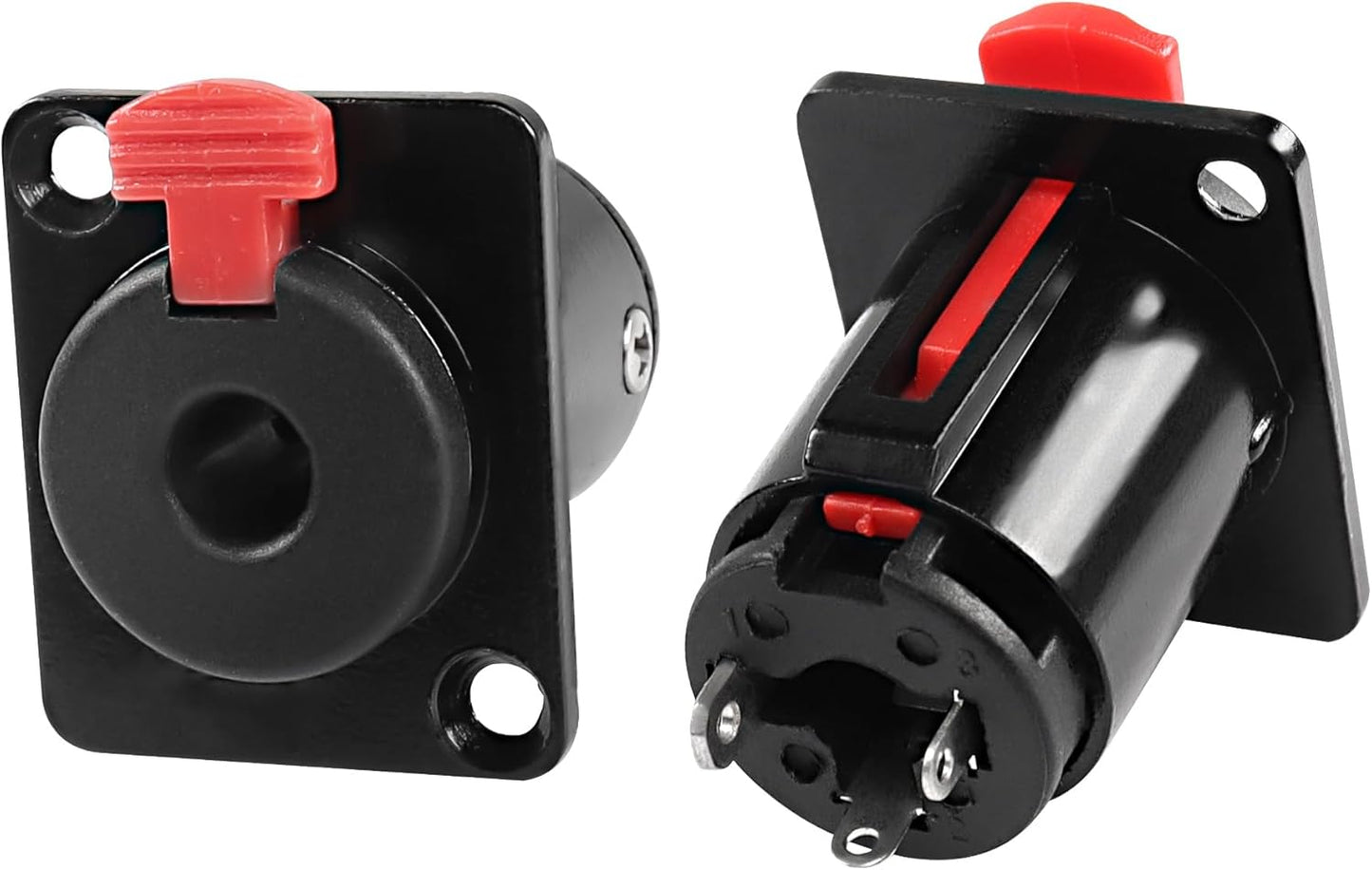 Locking 6.35mm Stereo Audio Jack Adapter - 2 Pack