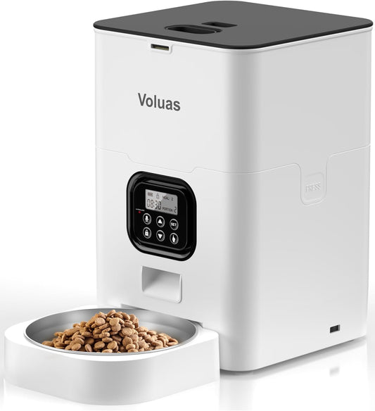 VOLUAS Automatic Pet Feeder - Programmed Portion Control