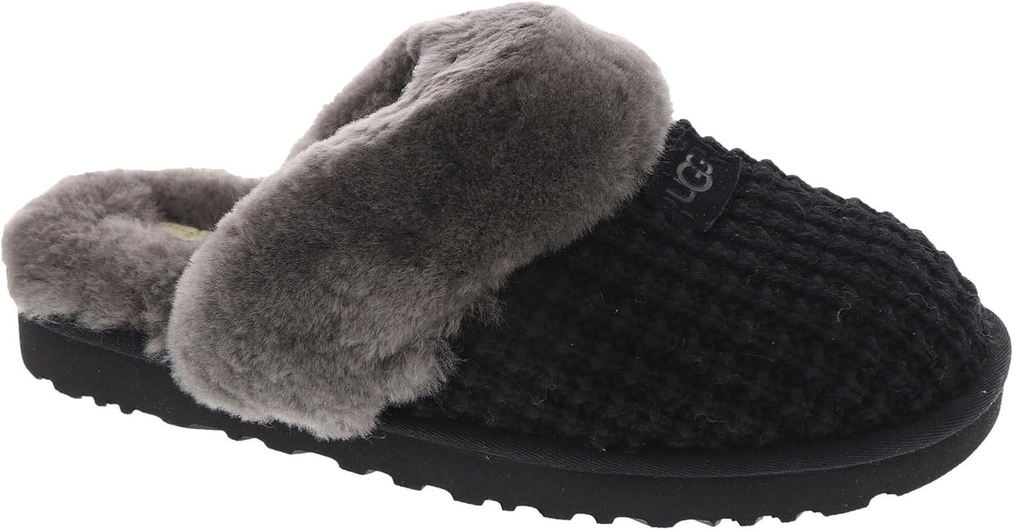 UGG Women's Cozy Slipper with Soft Knit Upper and Sheepskin Collar