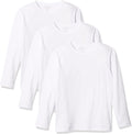 Boys Basic Long Sleeve Tee Pack of 3 - Soft Cotton Layers
