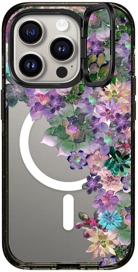 Impact Ring Stand Case for iPhone 15 Pro - My Succulent Garden