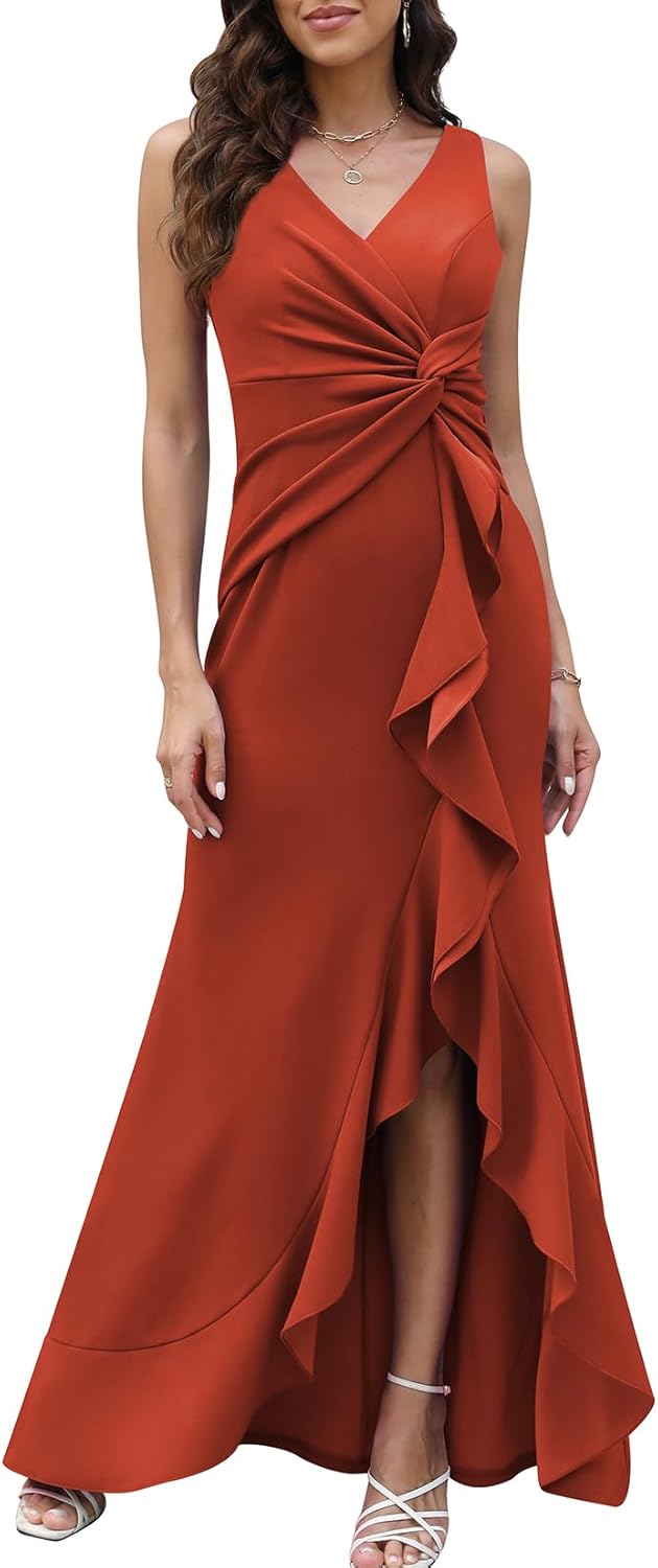 Elegant Evening Dresses for Women by FQA - Sexy V Neck Design