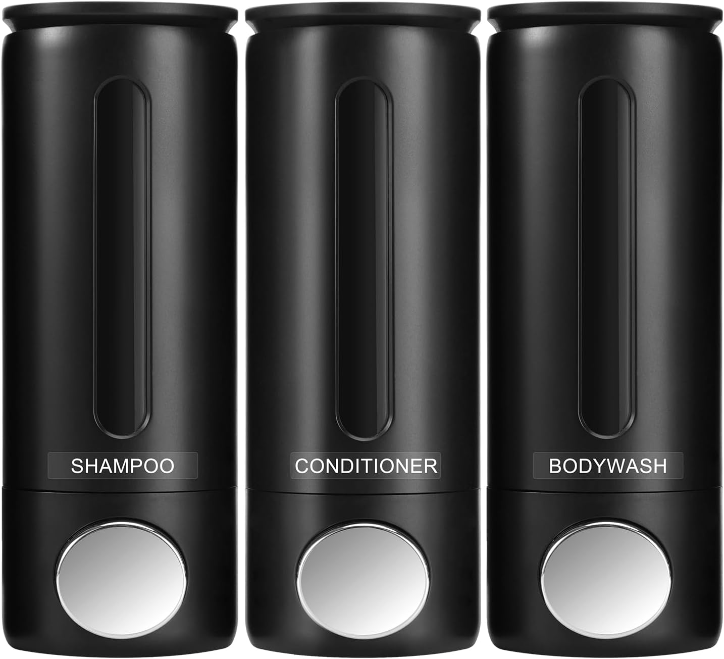 Black Triple Dispenser Set for Shower