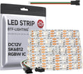 SK6812 RGBW Individually Addressable LED Strip 12V 16.4ft
