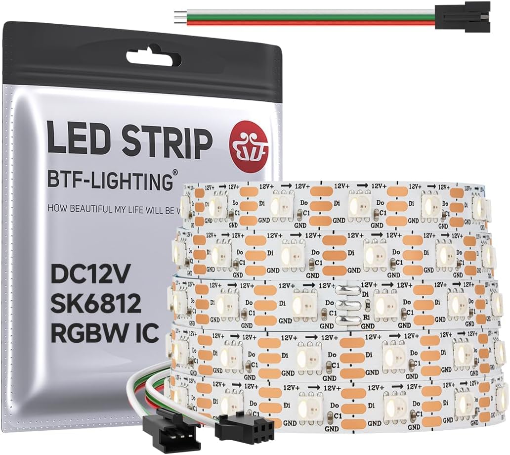 BTF-LIGHTING SK6812 RGBW LED Strip: Dream Color Magic