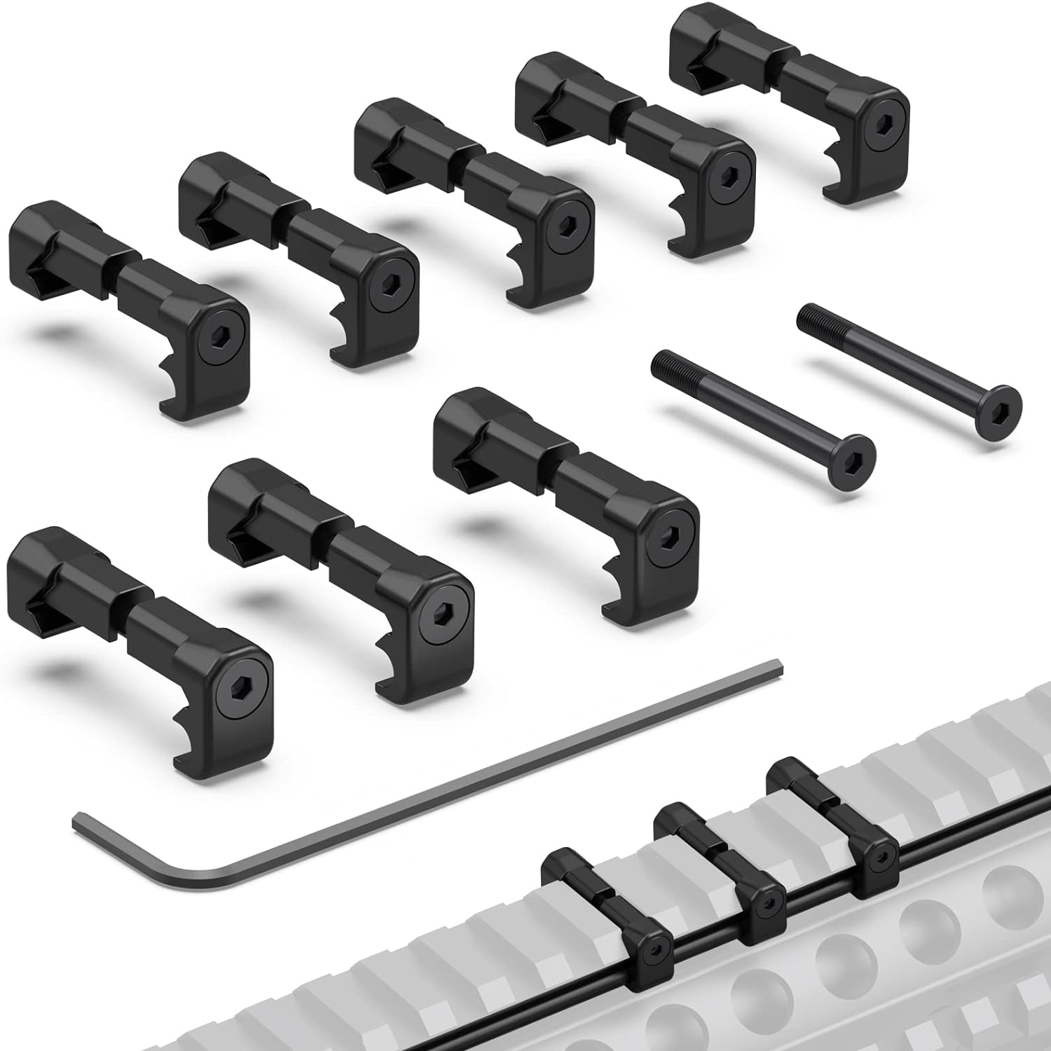 Guardtier Cable Management Clips - Keep Wires Organized