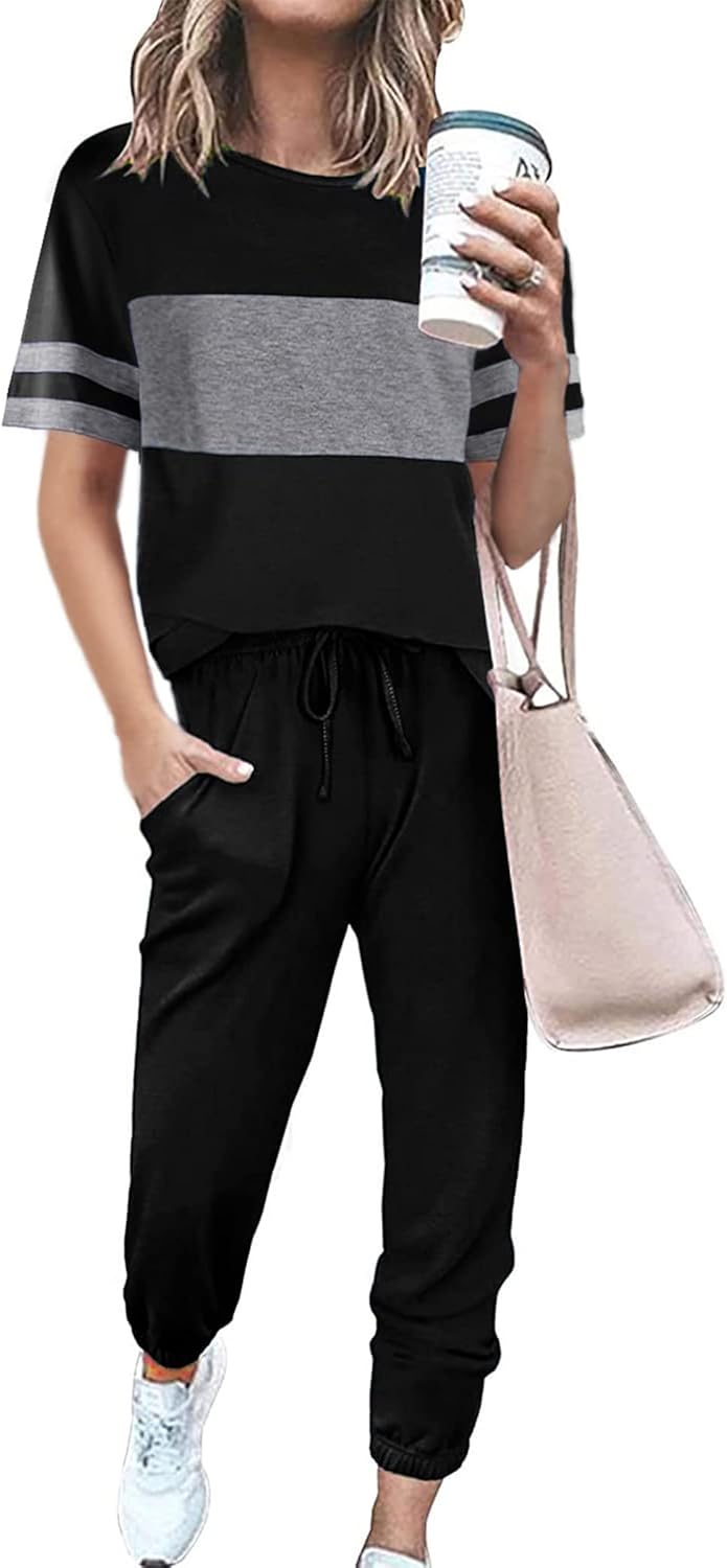 PRETTYGARDEN Women's Two Piece Sets for Summer Travel and Lounge