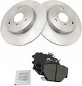TRQ Front Brake Pad & Rotor Kit Compatible with 2008-2016 Smart Fortwo