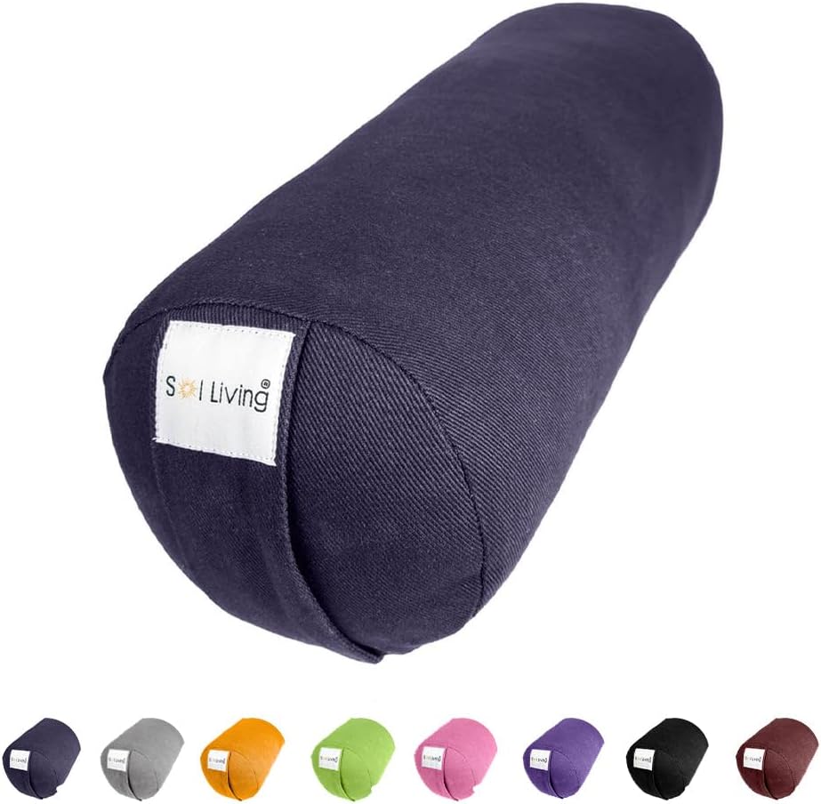 Sol Living Yoga Bolster Pillow for Restorative Meditation